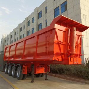 Four-Axle U-Shaped Rear Tipping Semi-Trailer